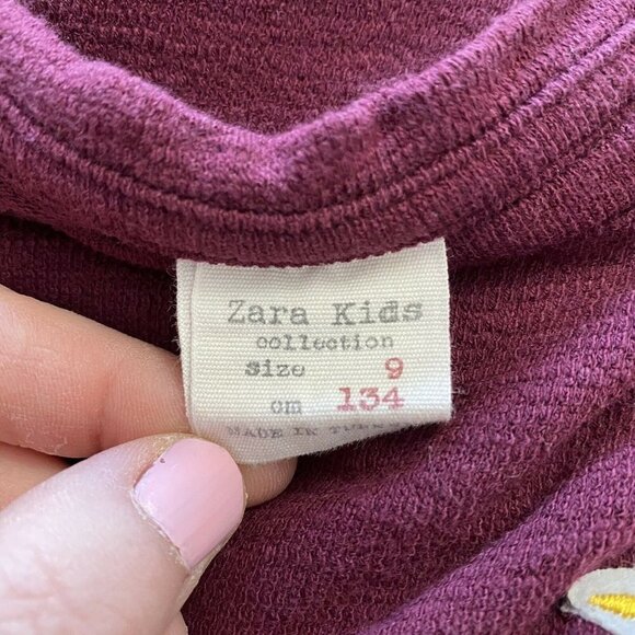 Zara Kids Woodpecker Shirt All Good Things Are Wild & Free Girls Size 9 - Picture 5 of 6
